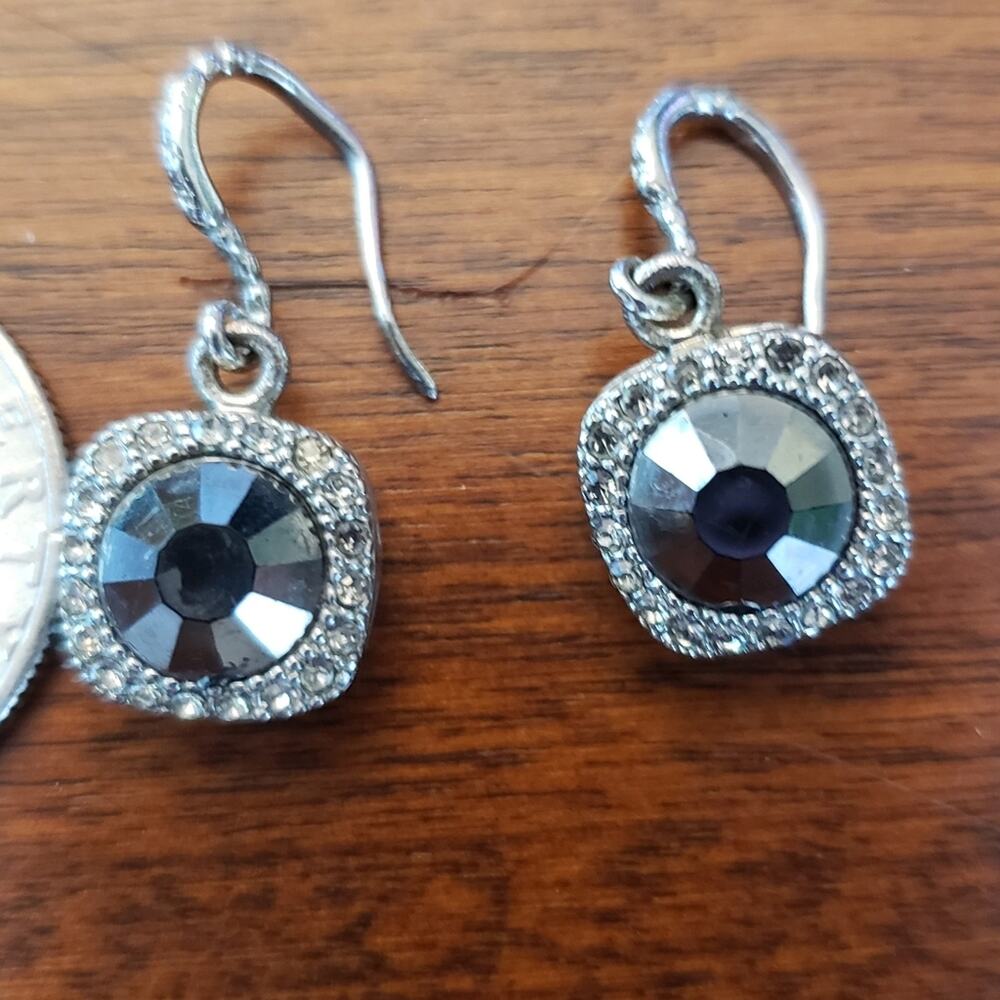 Marcasite look drop‎ earrings vintage